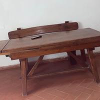 Tavolo legno allungabile con panca