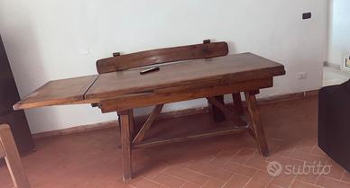Tavolo legno allungabile con panca