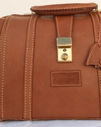 Borsa bauletto Il Tucano pelle con chiave vintage