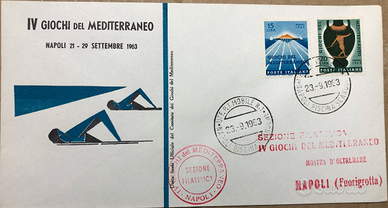 Francobolli - IV giochi del Mediterraneo (1963)