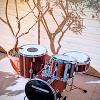 Batteria jazz vintage artigianale