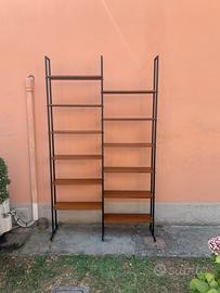 Libreria modulare doppia vintage