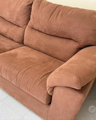 Divano letto Poltrone Sofa 3 posti marrone