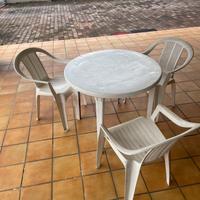 Tavoli e sedie da giardino