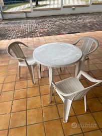 Tavoli e sedie da giardino