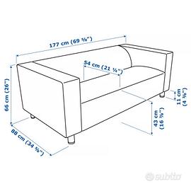 Divano klippan bianco