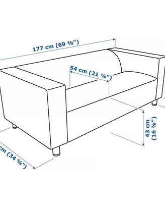 Divano klippan bianco