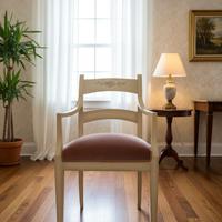 SEDIA IN LEGNO DECORATA