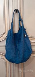 Borsa a spalla blu