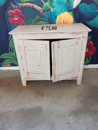 Mobiletto in legno arte povera 2 ante 91x46xh78