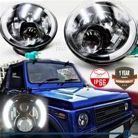 FARI 7" LED Angel Eyes PER Suzuki Samurai Santana