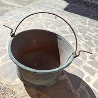 calderone paiolo in rame antico
