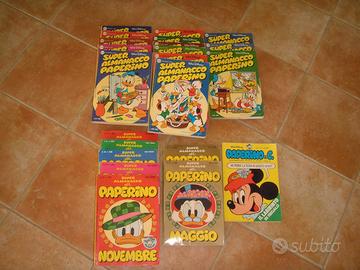 Almanacchi paperino topolino anni 80