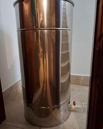 Contenitore per olio in acciaio inox 18/10