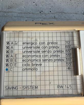 Rex saving system RW 145 ricambio