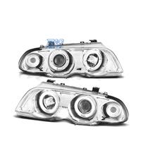 FARI BMW E46 98-01 ANGEL EYES FONDO CROMATO