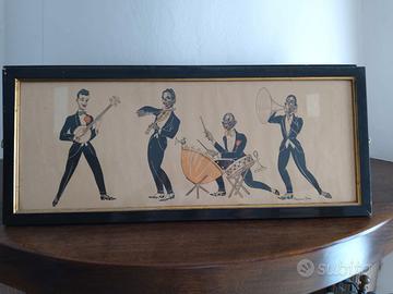 lithografia Raymond Dery Jazz Players