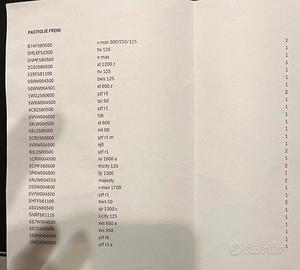 Stock ricambi yamaha moto