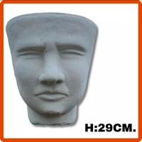 Vaso fioriera piante testa viso giardino