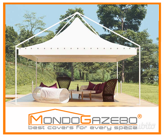 Gazebo Mod. Moon 4x6 mt acciaio telo impermeabile