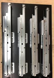 Guide cassetti cassettiera con freno chiusura