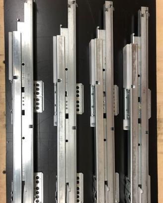Guide cassetti cassettiera con freno chiusura
