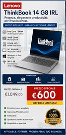Lenovo ThinkBook 14 G8 IRL | Intel Core 7 | Nuovo