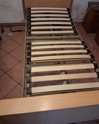 Letto elettrico in legno regolabile