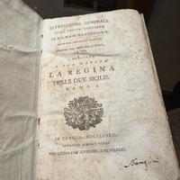 Libro antico venezia 1772 dedica a Maria d’Austria