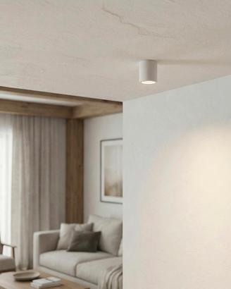 6 Faretti plafoniera cilindro