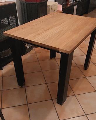 tavolo ferro-legno design industriale
