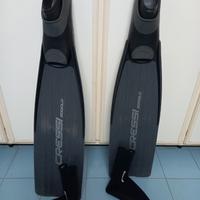 pinne Cressi  per apnea con calzari in neoprene