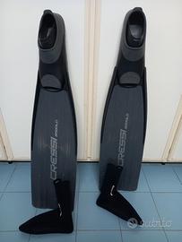 pinne Cressi  per apnea con calzari in neoprene