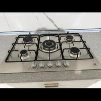 Piano cottura + lavello acciaio nuovi