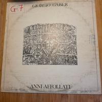 Lp Anni Affollati Giorgio Gaber 1981