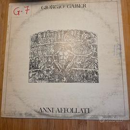 Lp Anni Affollati Giorgio Gaber 1981