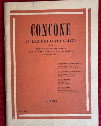 Concone 25 lezioni o vocalizzi