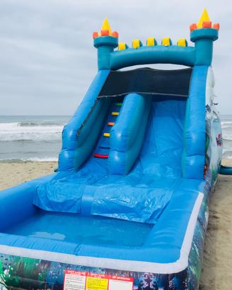 Gonfiabile acquatico con piscina - gioco acquatico