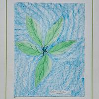Disegno grande fiore (pezzounico) su carta cm44x36