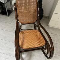 Sedia a dondolo vintage originale