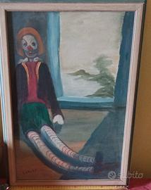 Quadro Vintage 1968 - Clown Pagliaccio