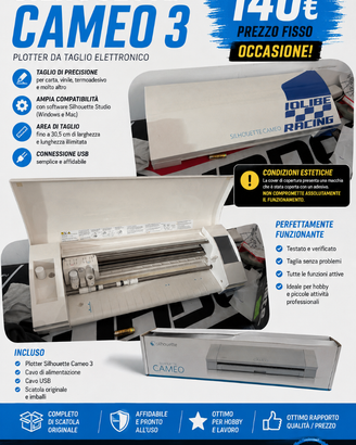 Silhouette Cameo 3 – Plotter da Taglio | Completa