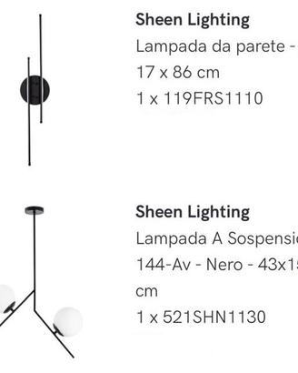 Lampadario e applique moderni