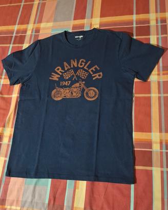 Maglietta uomo blu Wrangler