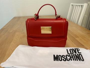 Borsa Love Moschino in pelle rossa