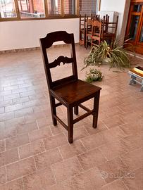 Sedia in Legno Massiccio Vintage / Rustica