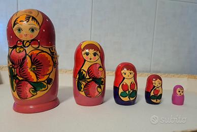 Matrioska russa vintage soprammobile ornamento