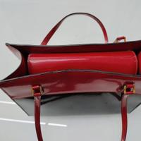 Borsa donna MK1 rosso/nero lucida