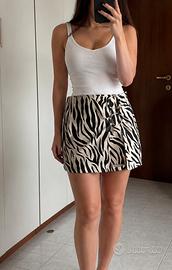 Gonna zebrata. Taglia M