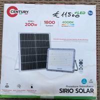 Proiettore fotovoltaico SIRIO SOLAR CENTURY 200W